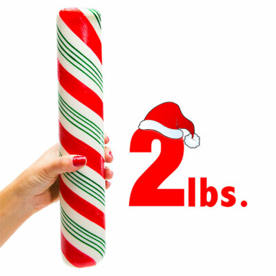 GIANT Edible Peppermint Stick Atkinsons JUMBO HUGE Christmas Mint CANDY CANE 2LB