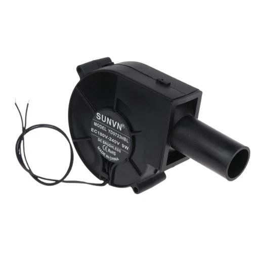 Portable BBQ Fan for DC 12V 0.07A 3300RPM Air Turbo Blower for Barbecue Picnic C