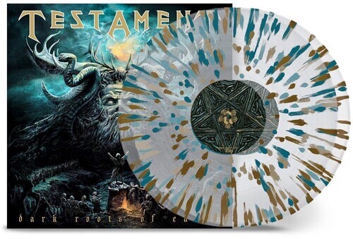 Testament **Dark Roots of Earth - Clear Gold Green Splatter *NEW RECORD LP VINYL