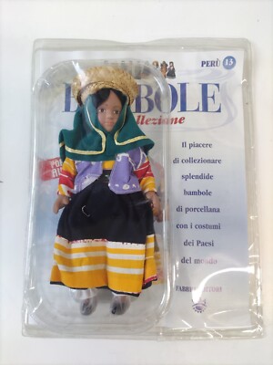 BAMBOLE DA COLLEZIONE IN PORCELLANA BAMBOLE DEL MONDO FABBRI N° 13