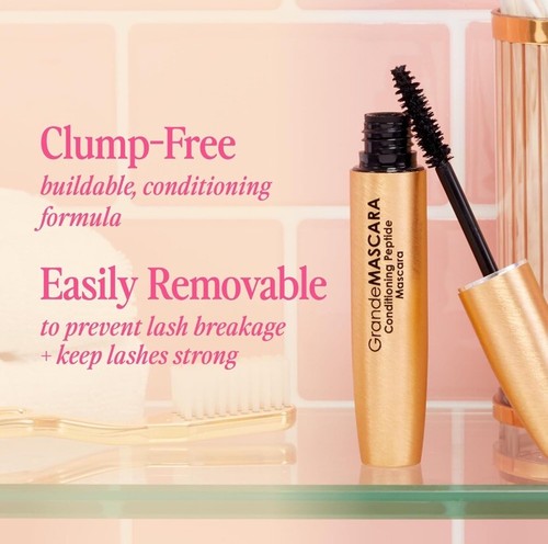 Grande Cosmetics GRANDE MASCARA Acondicionador Péptido Máscara Negro Talla Completa; Nuevo en Caja - Imagen 3 de 6