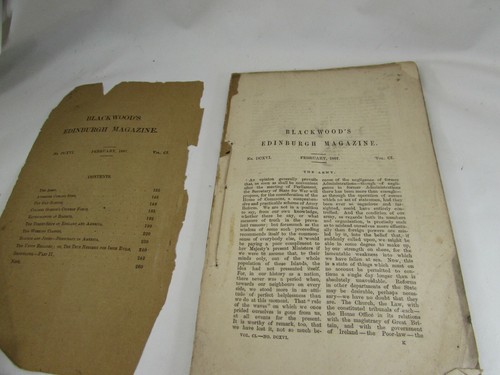 February 1867 Blackwoods Edinburgh Magazine Vol 64 No 2 American Edition 52236 - Picture 2 of 5