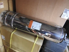 Metal-Fab 8FCS36  8"  Stainless Steel Chimney Vent Pipe Double Wall w/Collars