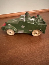 Vintage 1940’s Sun Rubber Co. USA US Army Radio truck Toy GREAT SHAPE