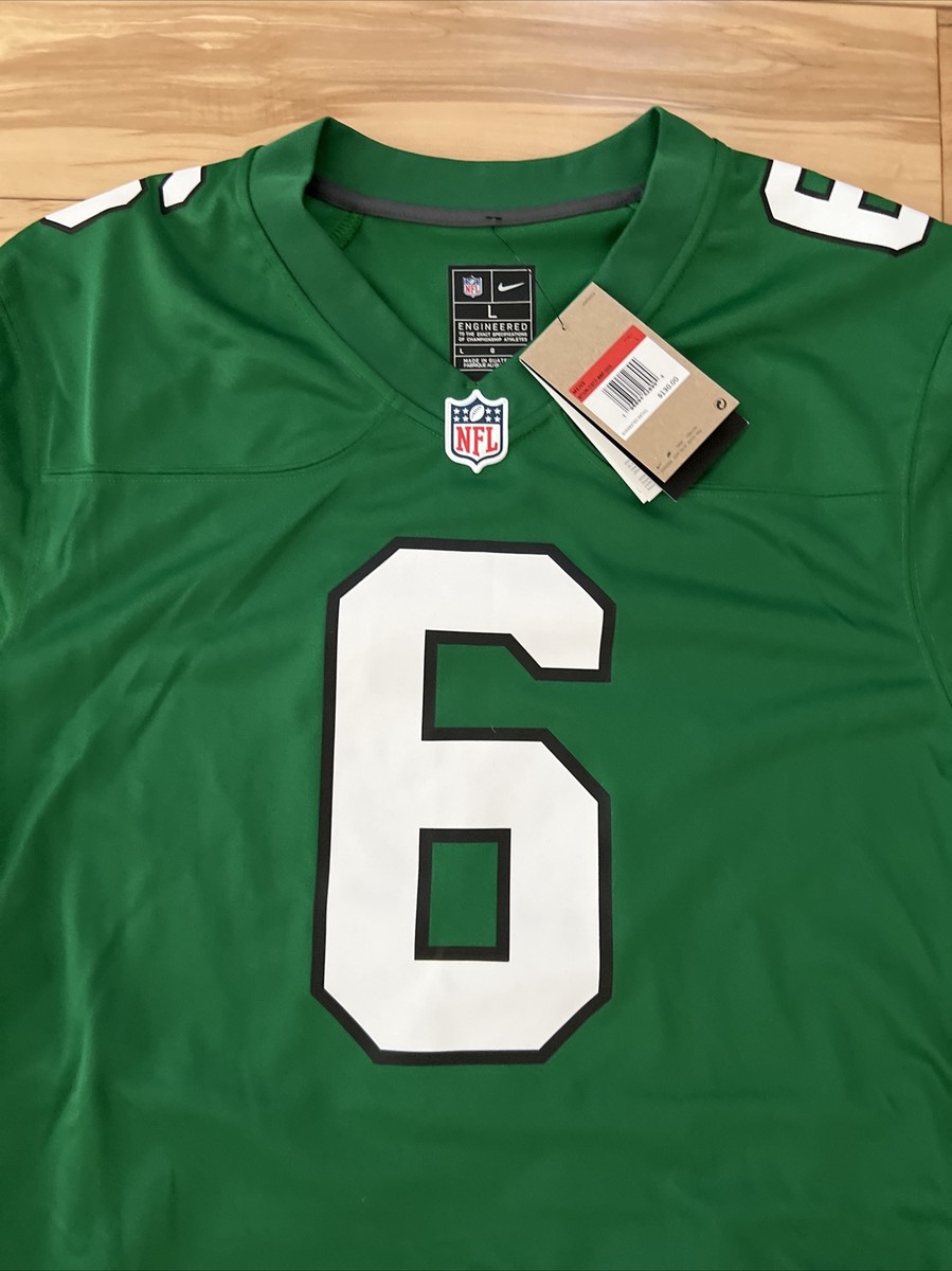 Mens Nike DeVonta Smith Kelly Green Philadelphia Eagles Alternate