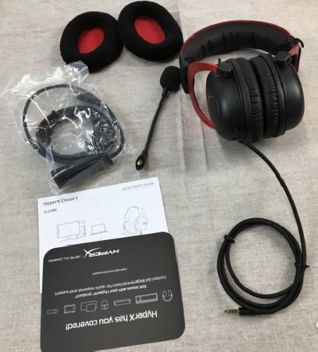 Zestaw słuchawkowy do gier HyperX Cloud II czerwony KHX-HSCP-RD 4P5M0AA zamknięty tył przewodowy nowy - Zdjęcie 2 z 12