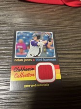2020 Topps Heritage Minor League Nolan Jones #CCR-NJ Clubhouse Collection Relic