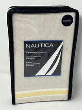 Nautica Euro Pillow Sham 100 cotton 26x26 Prospect Harbor Taupe