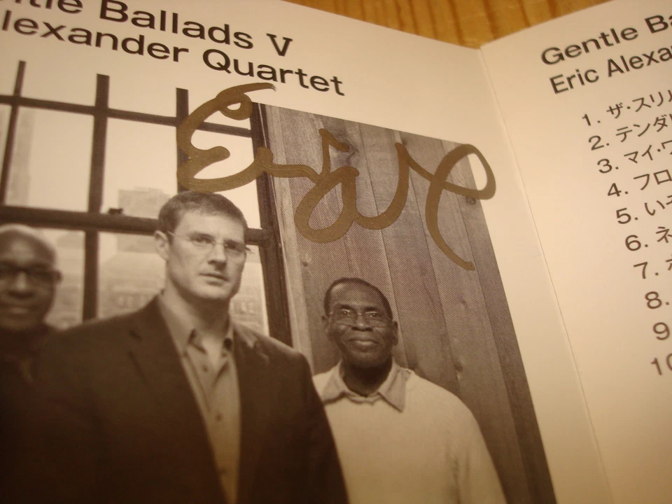 ERIC ALEXANDER Gentle Ballads V Audiophile VENUS JAPAN CD NEW Signed Signiert - Bild 3 von 3
