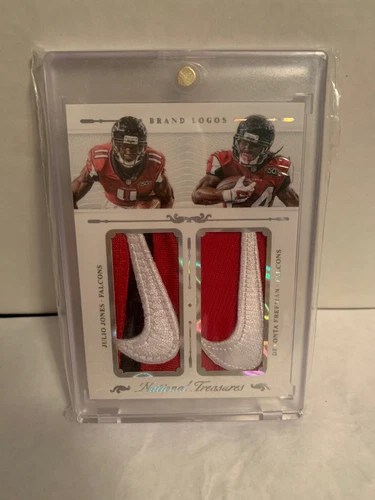 2015 National Treasures Dual Brand Logo, Julio Jones and Devonta Freeman /2
