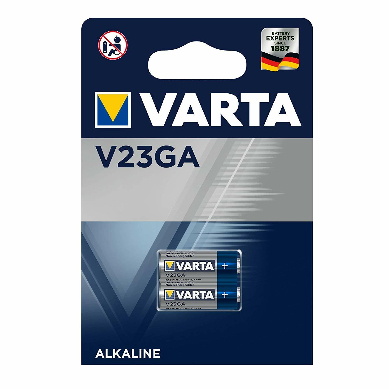 1 X 2Er Blister Varta V23Ga 4223 12V Batterie Knopfzelle Mn21 L1028 Lrv08
