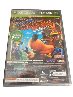 New Sealed Banjo Kazooie: Nuts & Bolts Microsoft Xbox 360 Console Game 2008