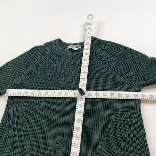 Cotton By Autumn Cashmere M Distressed Rundhals Pullover Pulli Grün NEUWERTIG HRJ - Bild 4 von 7