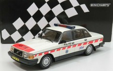 wonderful diecast-modelcar 1/18 VOLVO 240GL "POLITIE" (NL) 1986 - white