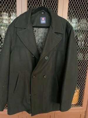 Ralph Lauren Black Wool Coat Chaps Ralph Lauren Black Wool