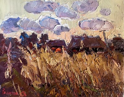 Oil Painting The Clouds Are Floating Kalenyuk O. Unframed Original nKalen908