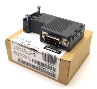 Siemens 6ES7 972-0BA12-0XA0 Profibus Bus Connector, 90°, RS-485, DB-9M