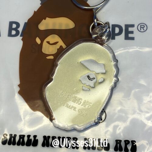 Bape Angry Face Ape Head Keychain 100% Authentic * A BATHING APE - Picture 4 of 6