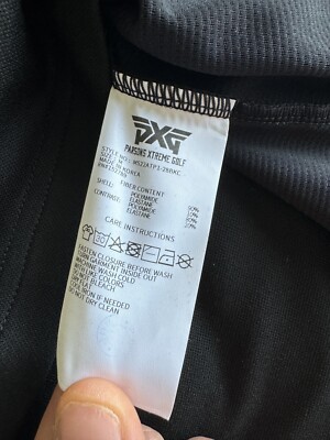 PXG Golf Men's Medium Black Snap Button Vented Polo Shirt EUC | eBay