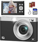 Digital Camera for Vlogging, Fhd 1080P 50Mp Point and Shoot Digital Cameras with