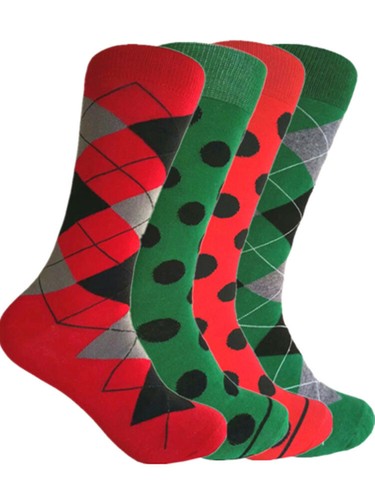 Vestido para hombre Navidad Navidad Colorido Premium Algodón calcetines - Imagen 4 de 22