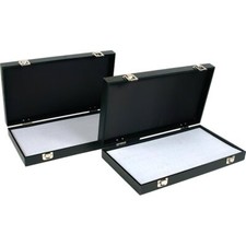 2 72 Slot Gray Ring Jewelry Display  Travel Tray
