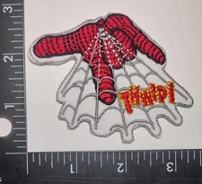 Spiderman Patch Hand Web Quality Patch  Iron On or Sew Embroidery Fast Shipping 