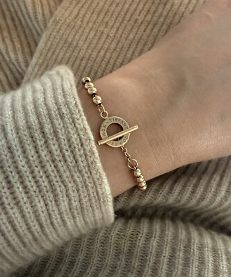 RARE Tiffany Rubedo Metal Rose Gold Color Ball Bead