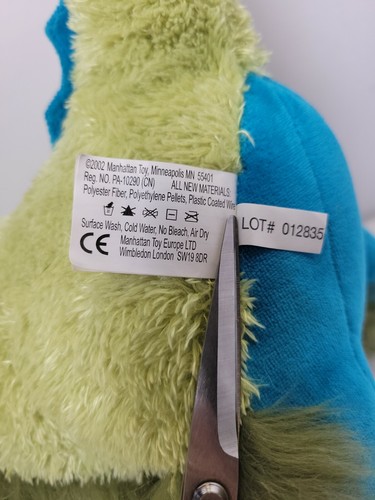 Trilby 18 Zoll grünes Monster Galoompagalot Plüschtier Manhattan SELTEN! - Bild 11 von 12