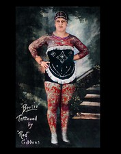 Vintage Tattoo Image 14 x 11" Photo Print