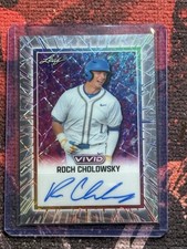 2025 Leaf Vivid Autograph White Prism Roch Cholowsky ROOKIE AUTO 1/3 #1 Draft🔥