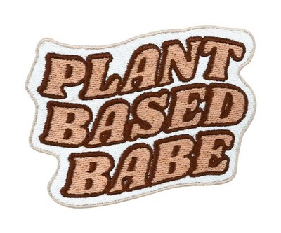 Patch zum Aufbügeln - Plant Based Babe | Vegan, Veggie, Gemüse & Obst Bügelpatch