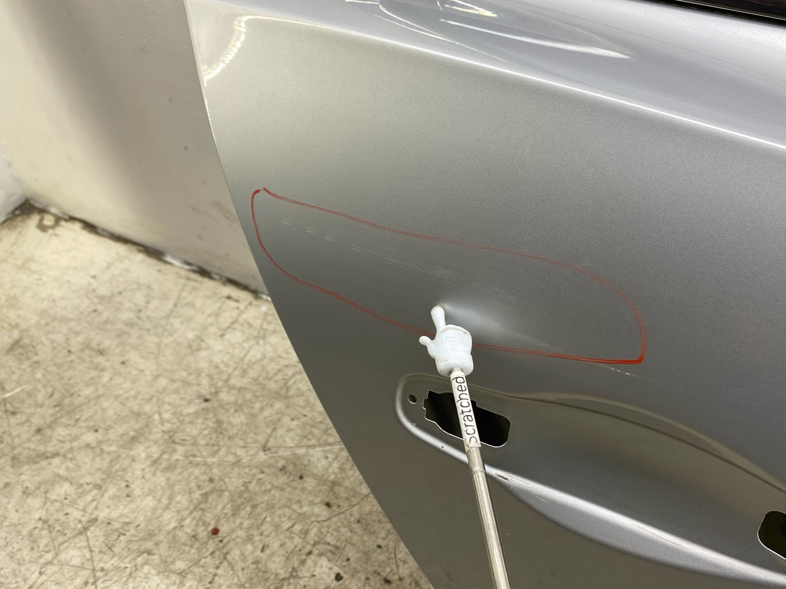 2014-2019 BENTLEY FLYING SPUR REAR RIGHT DOOR SHELL SILVER FROST METALLIC(6770)