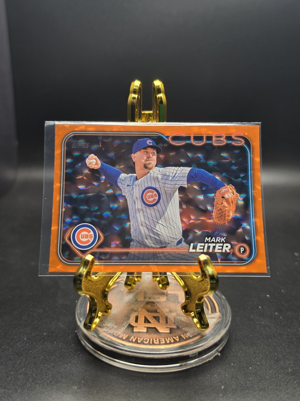 2024 Topps Update Series - Mark Leiter #US278 Orange Crackle Foilboard /299