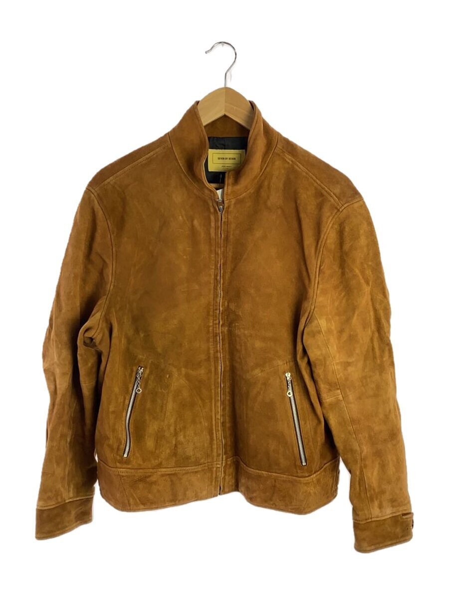 Leather Jacket Blouson by Seven in Plain Black Size S