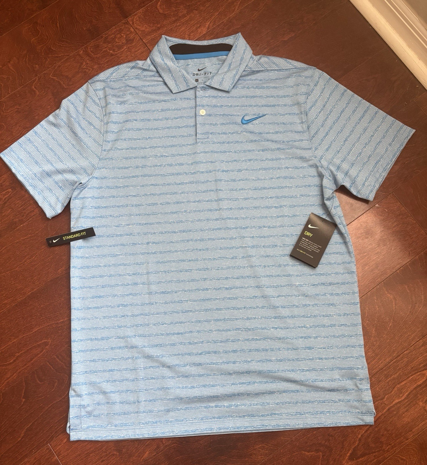 Polo Vapor Stripe Photo Blue Size Medium M