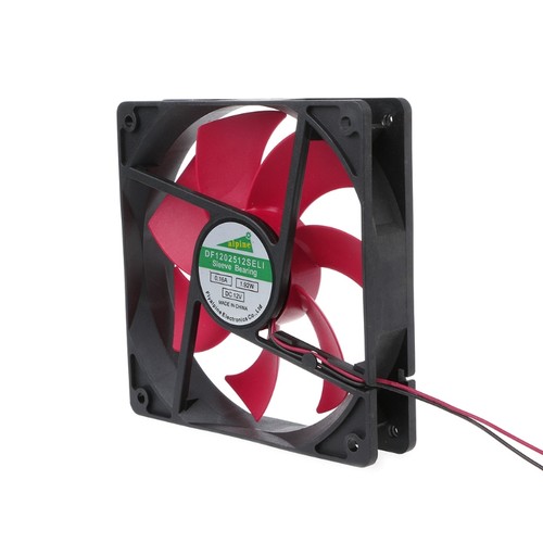 12V for DC Brushless High Speed Cooling Fan 12x12x2.5cm 2Pin 2wire Connector Coo - Afbeelding 6 van 8