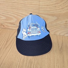 Vintage Rare Mesh Trucker Adj Snapback Semi Front  Back Art Size Med See Pics