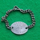 WW1 Colonial South African 3rd Infantry ID Bracelet Badge Delville Wood Wounded