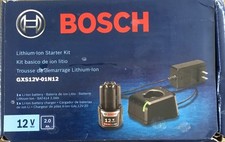 BOSCH GXS12V-01N12 Battery  Charger Starter Kit 12V MAX 2A Open Box        22