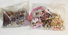 1.6 Lb Vintage Costume Jewelry JUNK DRAWER LOT REPURPOSE HARVEST CRAFT 2 Bags