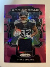 2023 Panini Prizm - Rookie Gear Tyjae Spears #RG-TS Pink Prizm (MEM, RC)