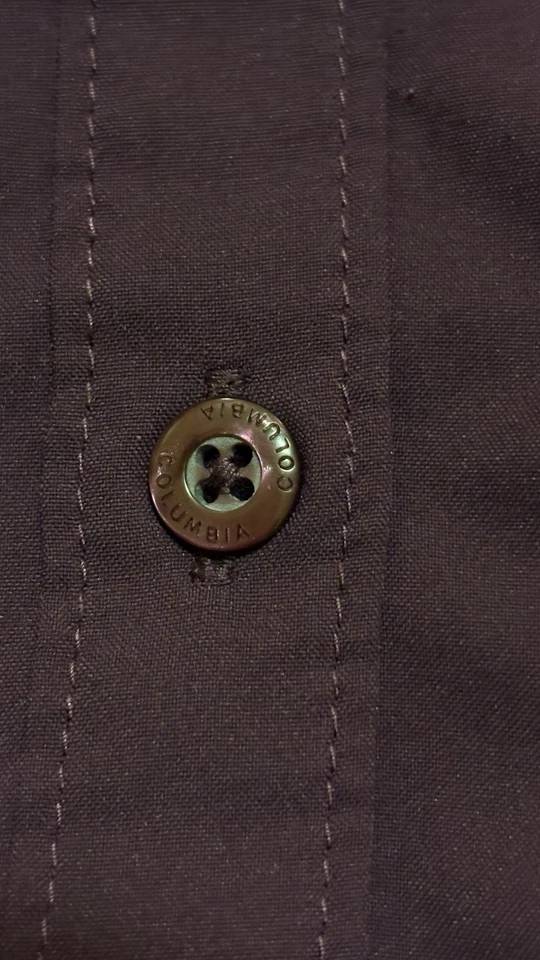 Camisa Columbia para mujer púrpura manga corta con botones talla L senderismo al aire libre Foto 4 de 4