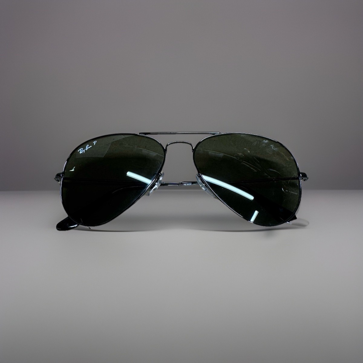 Ray-Ban RB3025 Aviator Large Metal Black Polarized 
