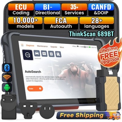 ThinkScan 689BT KFZ OBD2 Auto Diagnosegerät OBD Scanner Alle System CANFD & DOIP