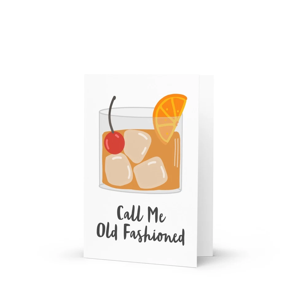 Упаковка из 5 пустых поздравительных открыток позвони мне старомодный коктейль 4 x 6 с конвертами - Изображение 2 из 4