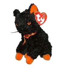 Ty Beanie Baby Fraidy - MWMT Cat Black 2000 Halloween