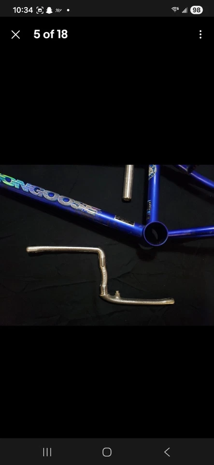 1997 Mongoose Menace BMX – Quadro de cauda em loop - Restauração/projeto de BMX vintage - Imagem 4 de 4