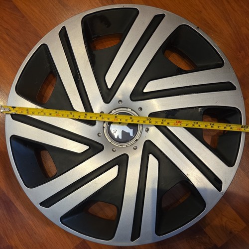 Peugeot hub cap wheel Trim 15" cyrkon black silver qty1 ONE used VGC