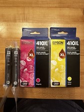 Epson XL 410 Yellow & Magenta, And 2 PBK Phot Black 410
